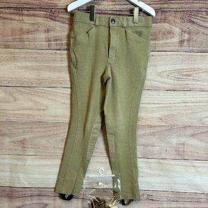 TuffRider Boys Patrol Light Jods  Size 8 AND Ovation Child Heart & Horse Gloves